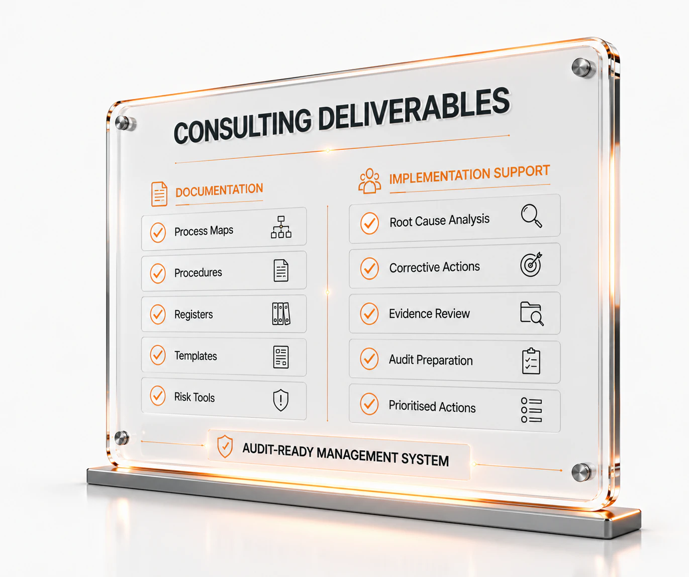 Consulting deliverables