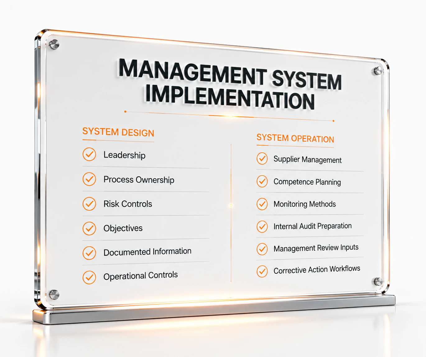 What we implement